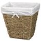 Vintiquewise Rectangular Indoor Trash Can, Brown, Seagrass, 10.5 in QI003163 - alternate 1
